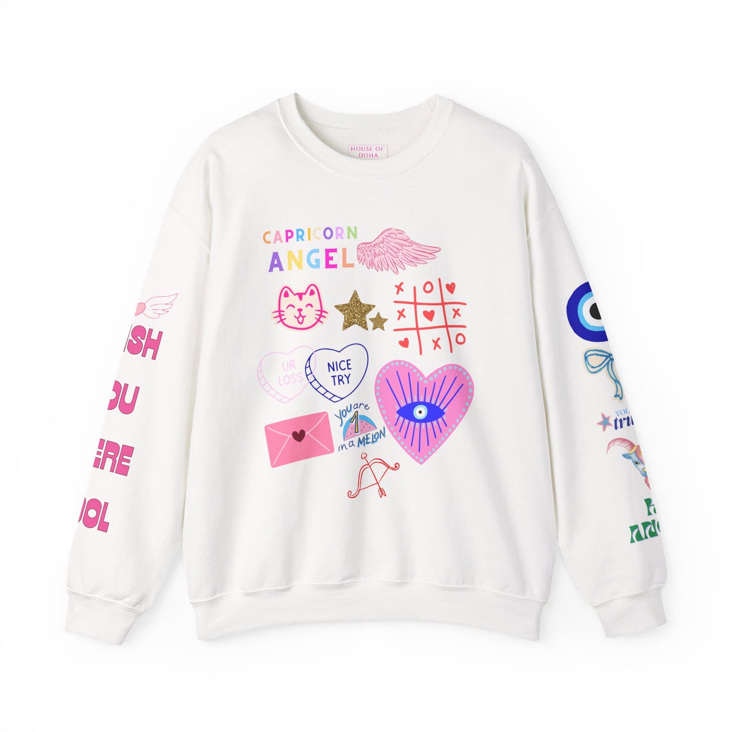 Capricorn Angel Graphic Sweatshirt