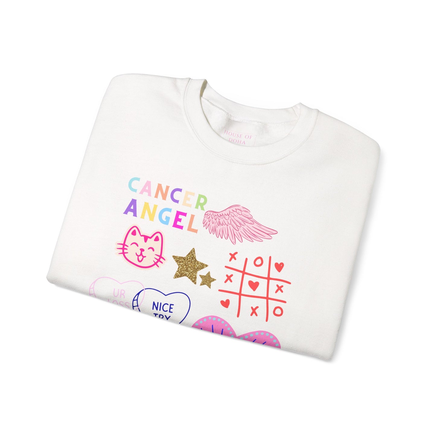 Cancer Angel Graphic Sweatshirt