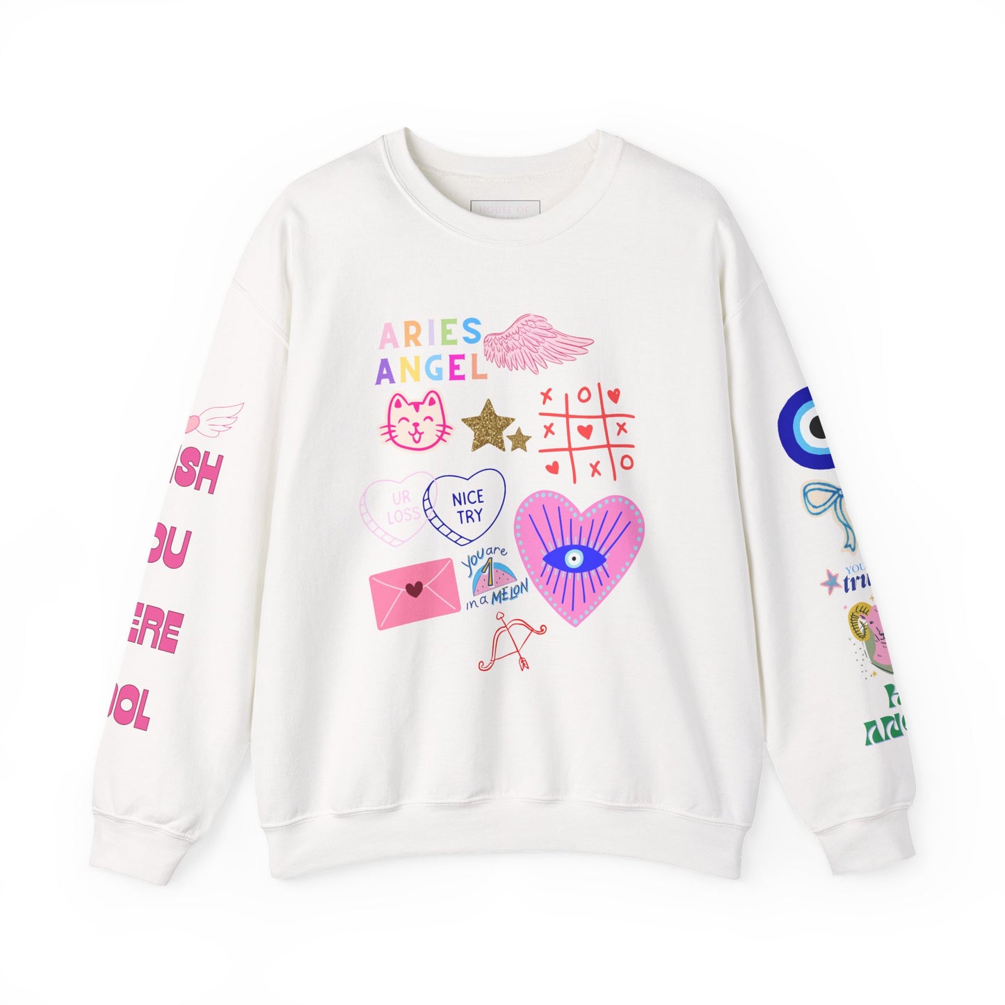 Aries Angel Graphic Sweatshirt